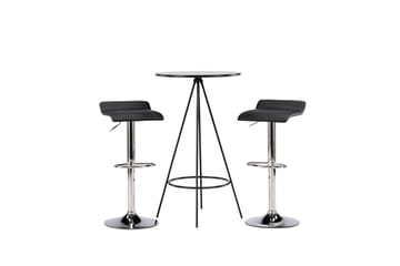 Bistro Barbord 60 cm med 2 Jonna Matstol Svart - Möbler - Bord & matgrupper