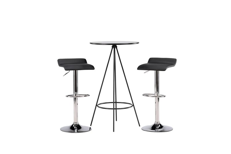 Bistro Barbord 60 cm med 2 Jonna Matstol Svart - Möbler - Bord & matgrupper