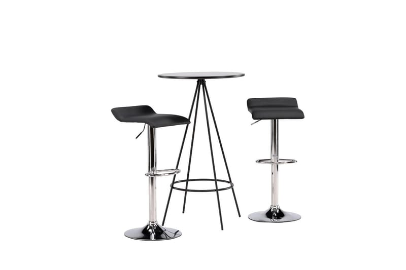 Bistro Barbord 60 cm med 2 Jonna Matstol Svart - Möbler - Bord & matgrupper