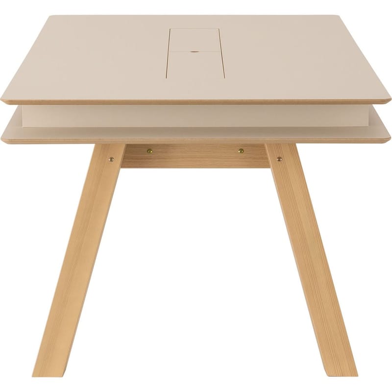 4 You Fresh Stort Rektangulärt Matbord 200 cm med Trä- och Ekutseende - Beige - Möbler - Bord & matgrupper - Matbord & köksbord