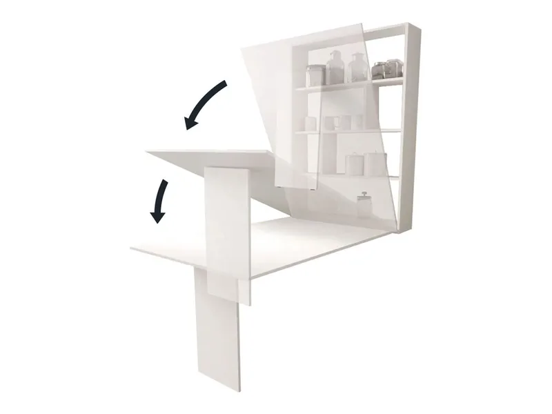 Abi Vägghängt Bord 85x203 cm - Valnöt - Möbler - Bord & matgrupper - Klaffbord & Hopfällbart bord