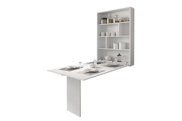 Abi Vägghängt Fällbart Matbord 130 cm - Vit - Möbler - Bord & matgrupper - Matbord & köksbord