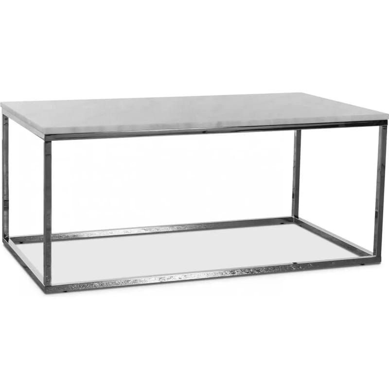 Accent soffbord 110 - Vit marmor / Kromat underrede - Vit marmor/kromat underrede - Möbler - Bord & matgrupper - Soffbord