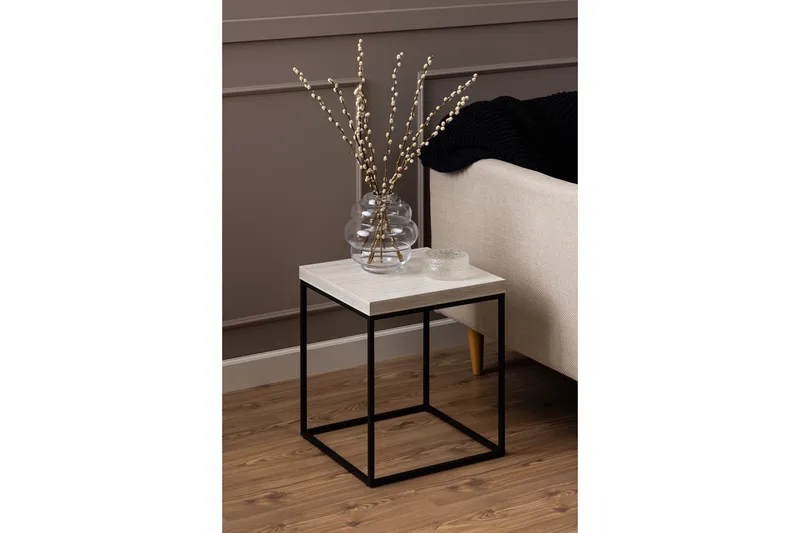 Adisan Soffbord 40x40 cm - Beige - Möbler - Bord & matgrupper - Soffbord