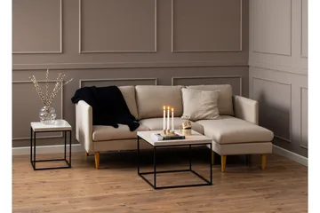 Adisan Soffbord 40x40 cm - Beige - Möbler - Bord & matgrupper - Soffbord