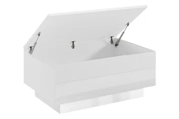 Adrianah 90 cm Rektangulärt Soffbord med Lock i Trä - Vit - Möbler - Bord & matgrupper - Soffbord