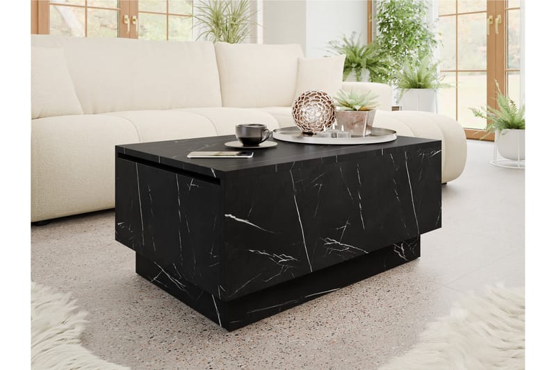 Adrianah Soffbord 90 cm - Svart - Möbler - Bord & matgrupper - Soffbord
