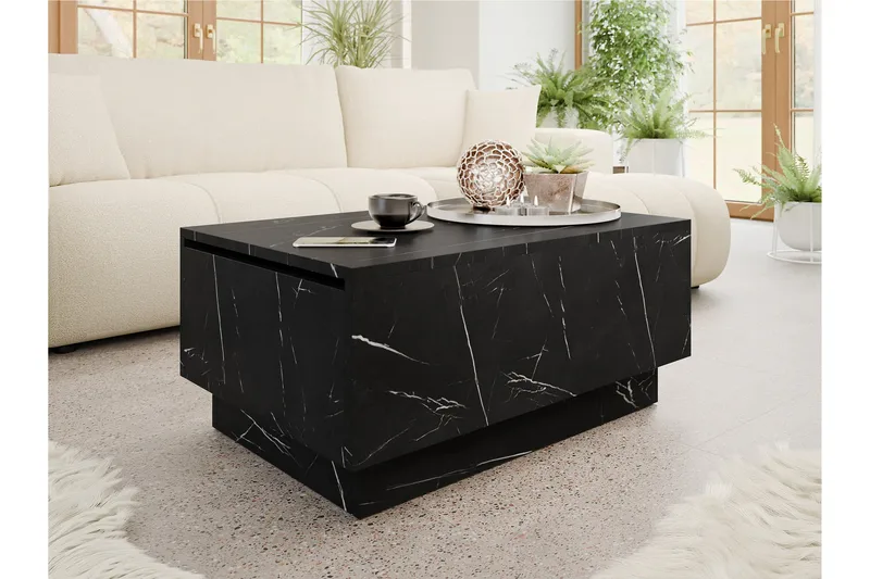 Adrianah Soffbord 90 cm - Svart - Möbler - Bord & matgrupper - Soffbord