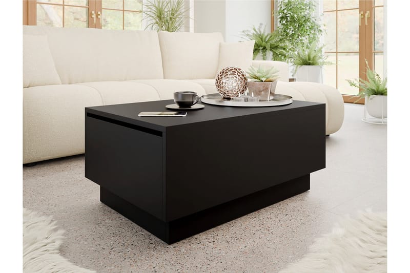 Adrianah Soffbord 90 cm - Svart - Möbler - Bord & matgrupper - Soffbord