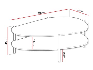 Aggarwal Soffbord 90 cm - Möbler - Bord & matgrupper - Soffbord
