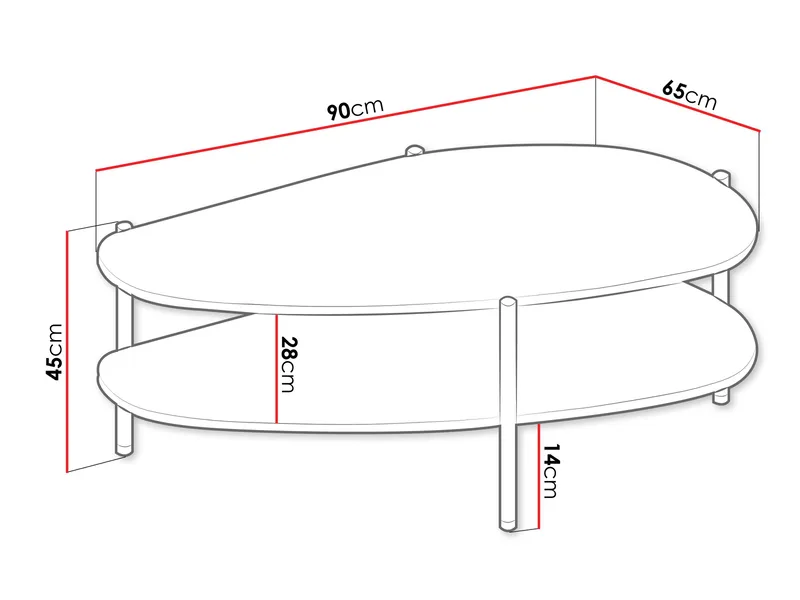 Aggarwal Soffbord 90 cm - Möbler - Bord & matgrupper - Soffbord