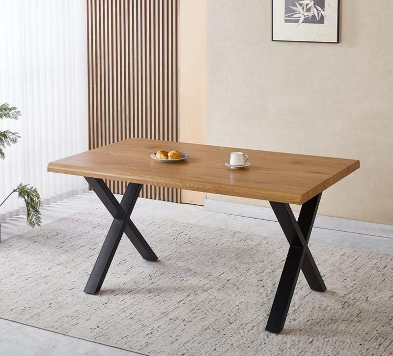 Agnes matbord 150x90 cm - Ek/svart - Ek/svart - Möbler - Bord & matgrupper - Matbord & köksbord