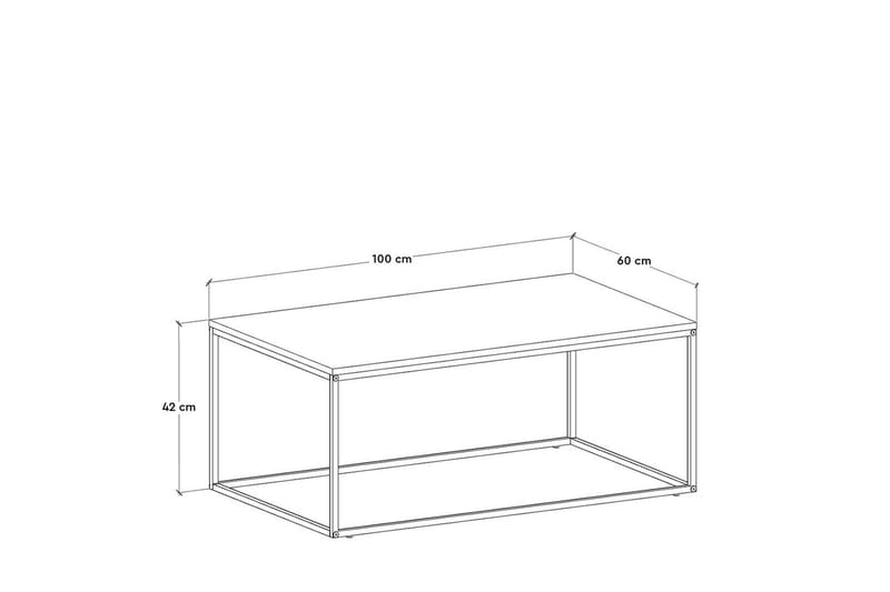Ajmit Soffbord 100x60 cm Brun - Hanah Home - Möbler - Bord & matgrupper - Soffbord