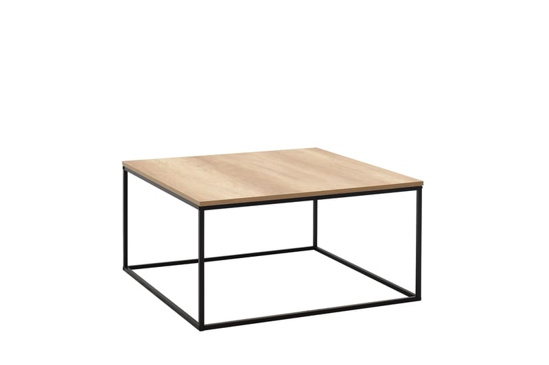 Ajmit Soffbord 80x80 cm Brun/Svart - Hanah Home - Möbler - Bord & matgrupper - Soffbord