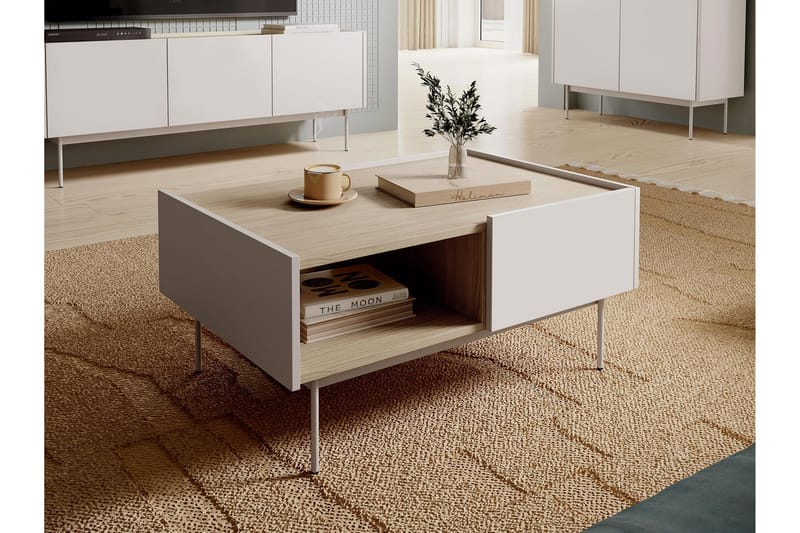 Akansh Soffbord 97 cm - Beige - Möbler - Bord & matgrupper - Soffbord