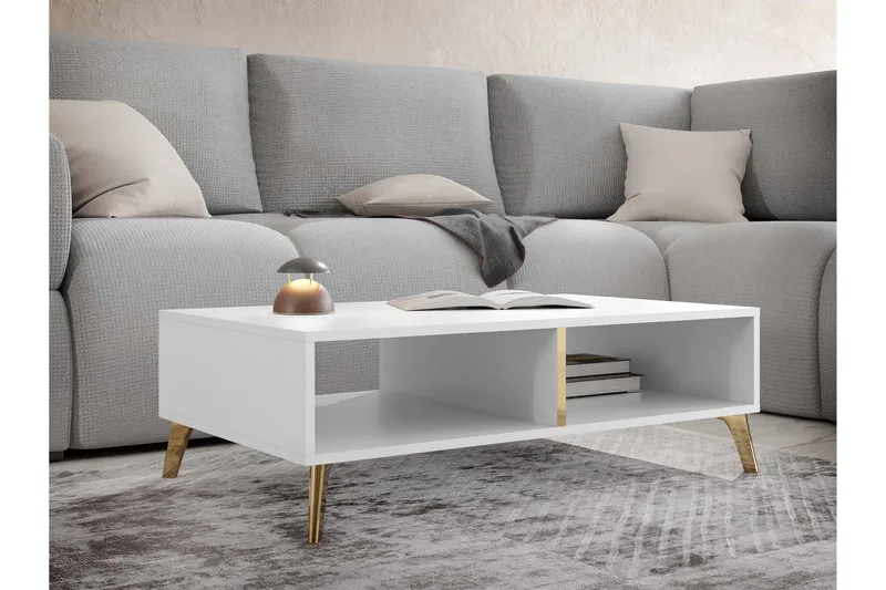 Akihiko Soffbord 100 cm - Vit - Möbler - Bord & matgrupper - Soffbord