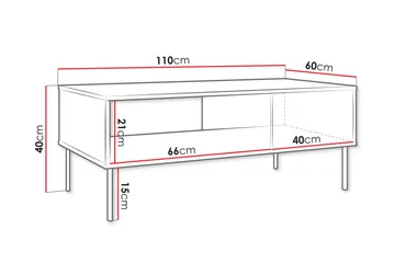 Akiko Soffbord 110 cm - Beige - Möbler - Bord & matgrupper - Soffbord