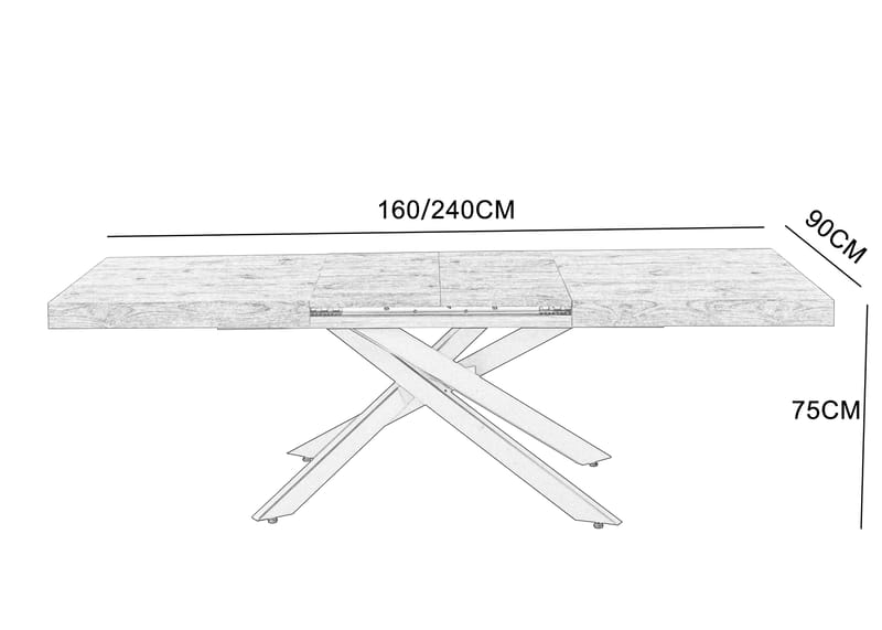 Alfred matbord förlängningsbart 160-240 cm - Wood - Wood - Möbler - Bord & matgrupper - Matbord & köksbord