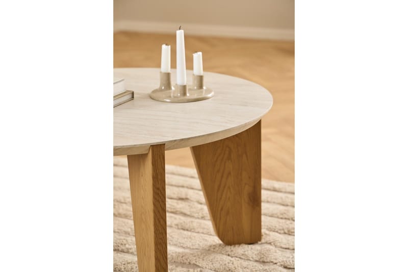 Alkha Soffbord 80 cm - Beige - Möbler - Bord & matgrupper - Soffbord