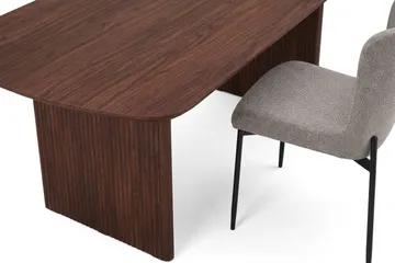 Alma Matgrupp rektangulärt 180 cm Valnöt med 6 Elsie Matstolar - Valnöt - Möbler - Bord & matgrupper - Matgrupper