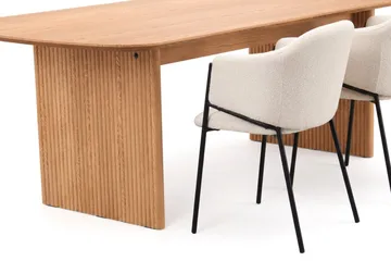 Alma Matgrupp rektangulärt 220 cm Ek med 6 Filip Matstolar - Ek - Möbler - Bord & matgrupper - Matgrupper