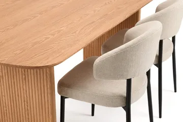 Alma Matgrupp rektangulärt 220 cm Ek med 6 Sawako Matstolar - Ek - Möbler - Bord & matgrupper - Matgrupper