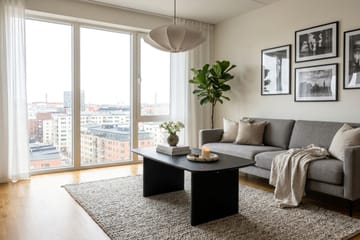 Alma Soffbord Rektangulär 120 cm i trä - Svartlaserad ek - Möbler - Bord & matgrupper - Soffbord