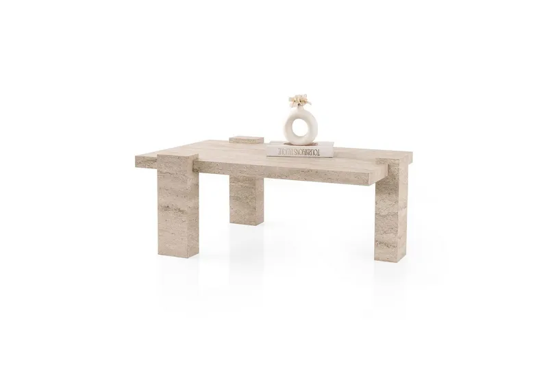 Almasi Soffbord 110 cm, Travertine