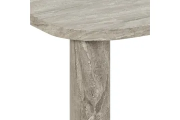 Alula Rektangulärt Soffbord 100 cm med Rundade Hörn i Marmor - Grå - Möbler - Bord & matgrupper - Soffbord