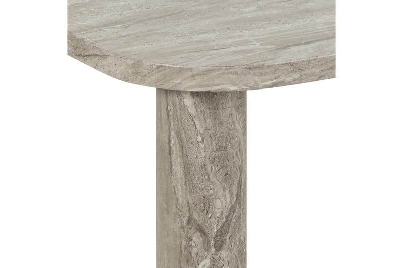 Alula Rektangulärt Soffbord 100 cm med Rundade Hörn i Marmor - Grå - Möbler - Bord & matgrupper - Soffbord