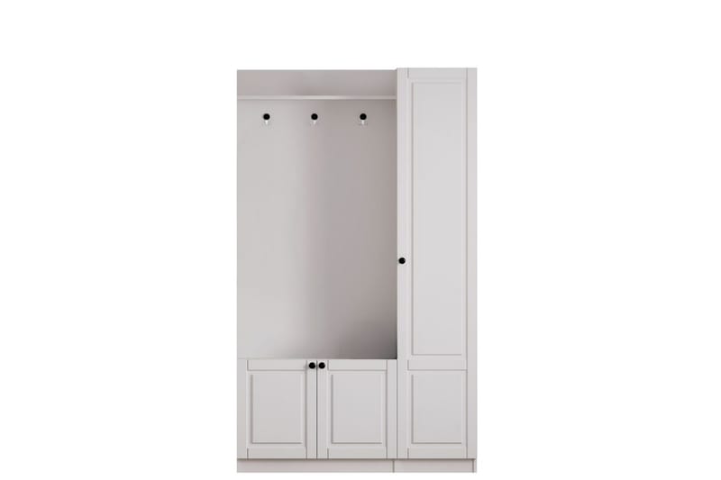 Alvric Hatthylla 120 cm, Matt Vit