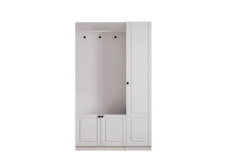 Alvric Hatthylla 120 cm, Matt Vit