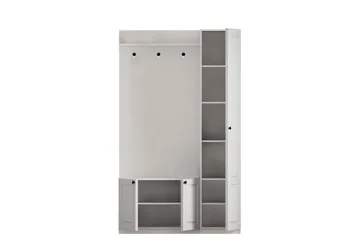 Alvric Hatthylla 120 cm - Matt Vit - Möbler - Hallmöbler - Möbelset för hall & entre