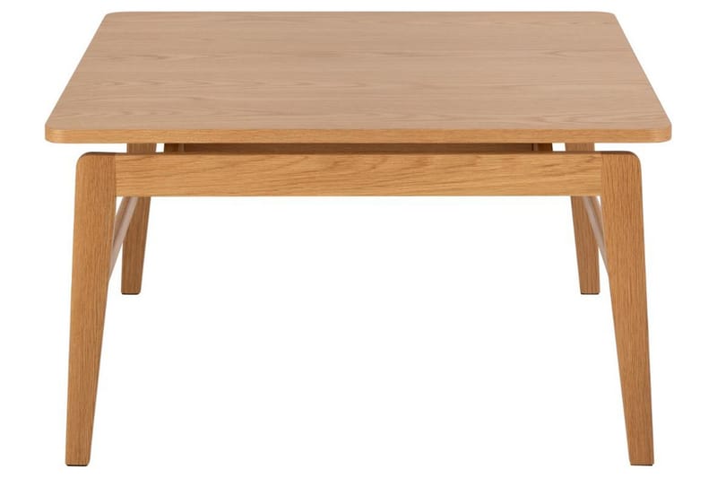 Amasi 80 cm Kvadratiskt Soffbord med Svävande Bordsskiva i Ek - Brun - Möbler - Bord & matgrupper - Soffbord