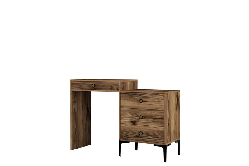 Ameias Sminkbord 124x84,7 cm Brun - Hanah Home - Möbler - Bord & matgrupper - Sminkbord & toalettbord