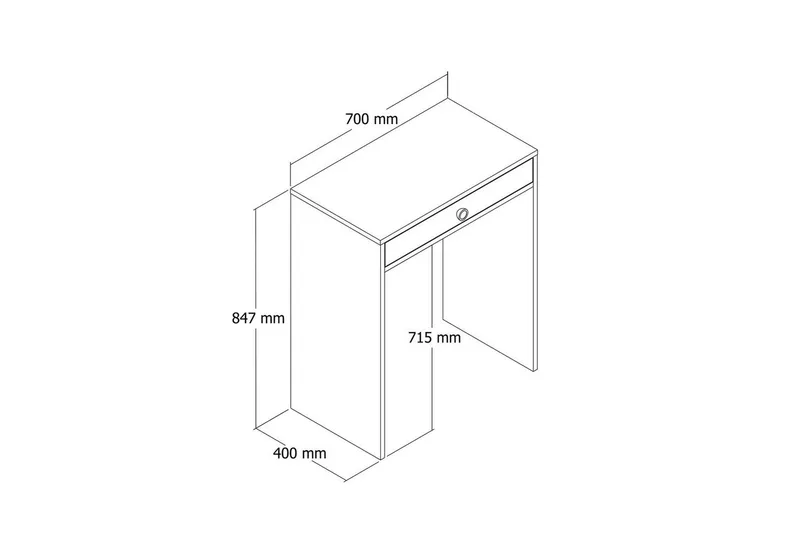 Ameias Sminkbord 70 cm - Natur - Möbler - Bord & matgrupper - Sminkbord & toalettbord