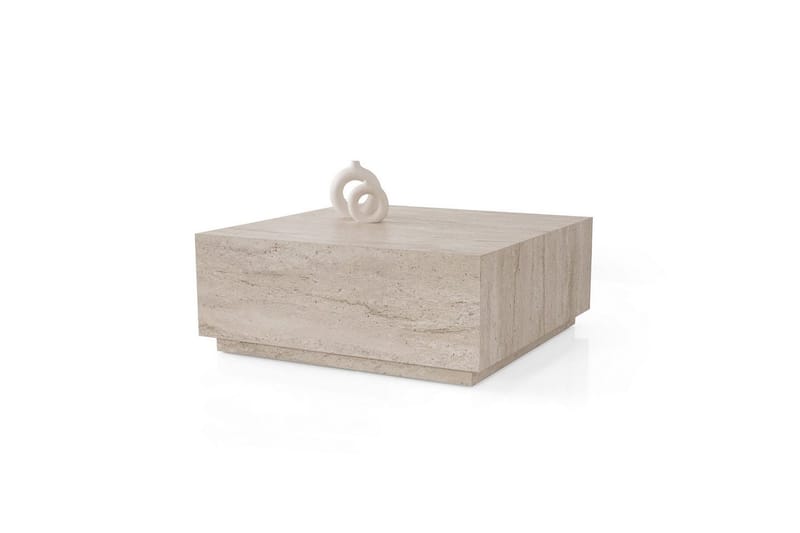 Ameias Soffbord 90 cm, Travertine
