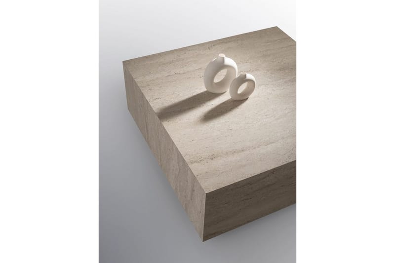 Ameias Soffbord 90 cm - Travertine - Möbler - Bord & matgrupper - Soffbord