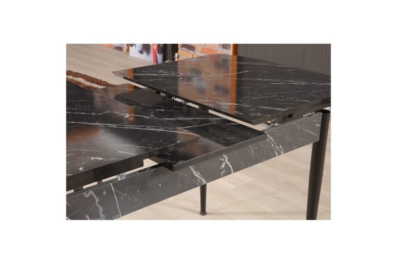 Amerbach Matbord 132 cm Rektangulär - Svart/Vit - Möbler - Bord & matgrupper - Matbord & köksbord