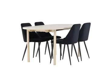 Andy Matbord 180x90 cm med 4 Night Matstol - Möbler - Bord & matgrupper - Matgrupper