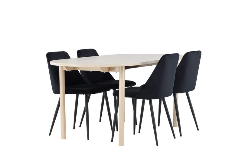 Andy Matbord 180x90 cm med 4 Night Matstol - Möbler - Bord & matgrupper - Matgrupper