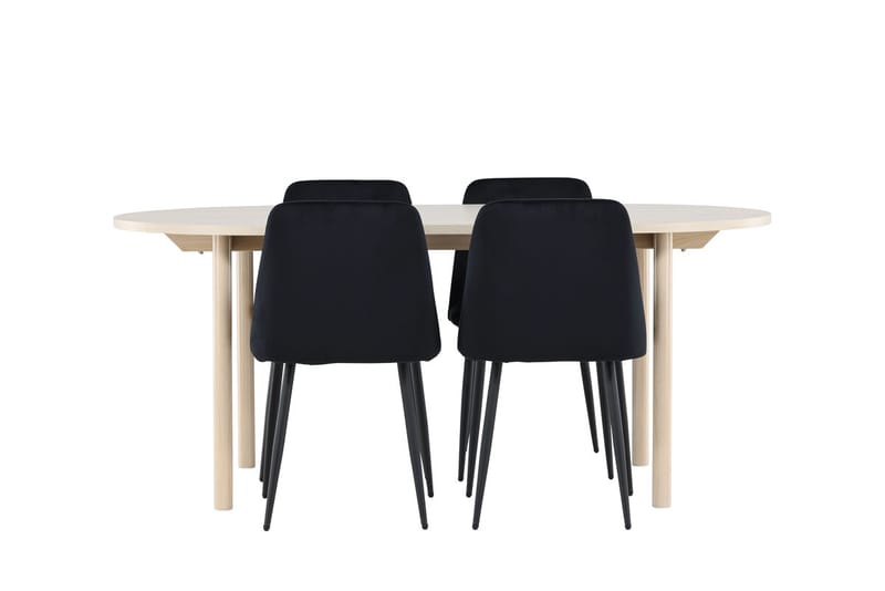 Andy Matbord 180x90 cm med 4 Night Matstol - Möbler - Bord & matgrupper - Matgrupper
