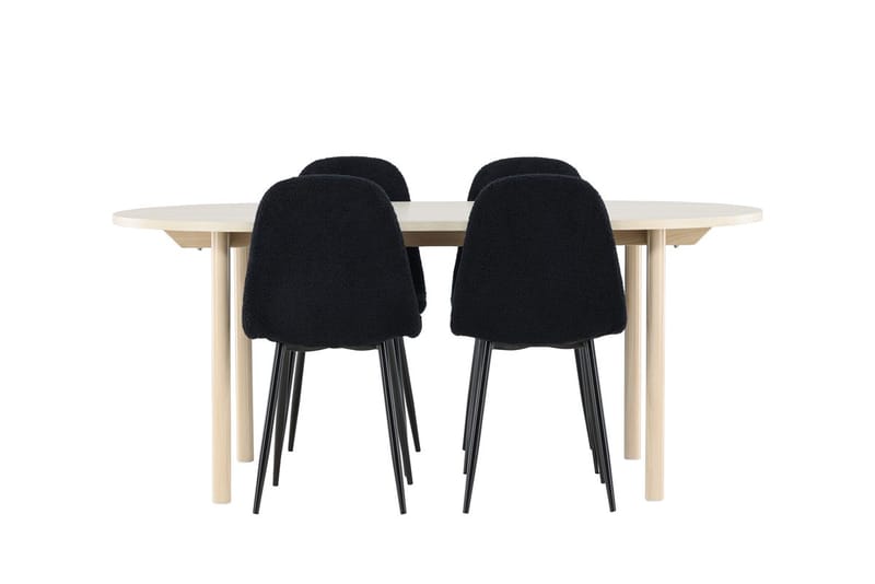 Andy Matbord 180x90 cm med 4 Polar Matstol - Möbler - Bord & matgrupper - Matgrupper