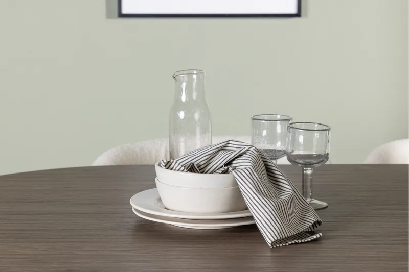 Andy Matgrupp 180 cm Oval med 4 Edina Stolar - Natur - Möbler - Bord & matgrupper - Matgrupper