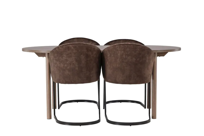 Andy Matgrupp 180 cm Oval med 4 Evening stolar, undefined