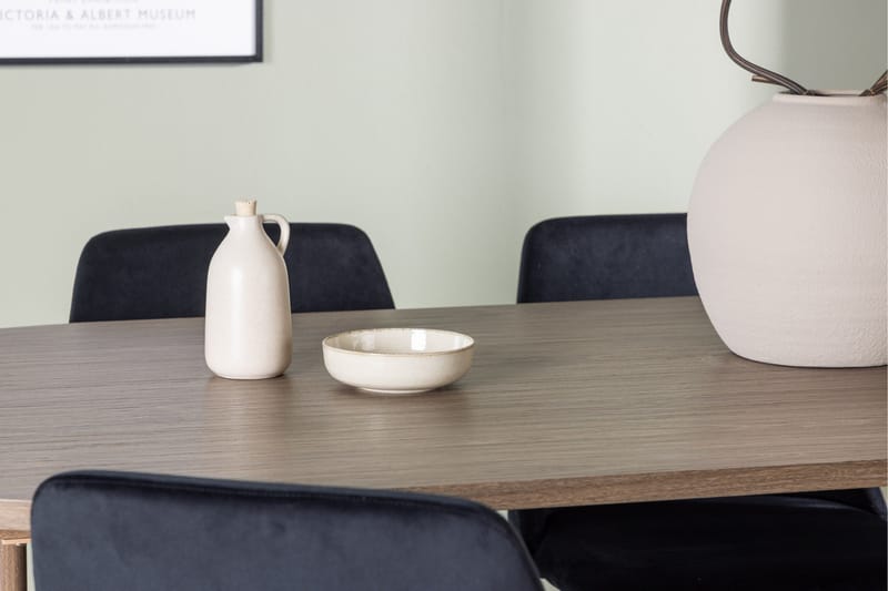 Andy Matgrupp 180 cm Oval med 4 Night stolar - Svart - Möbler - Bord & matgrupper - Matgrupper