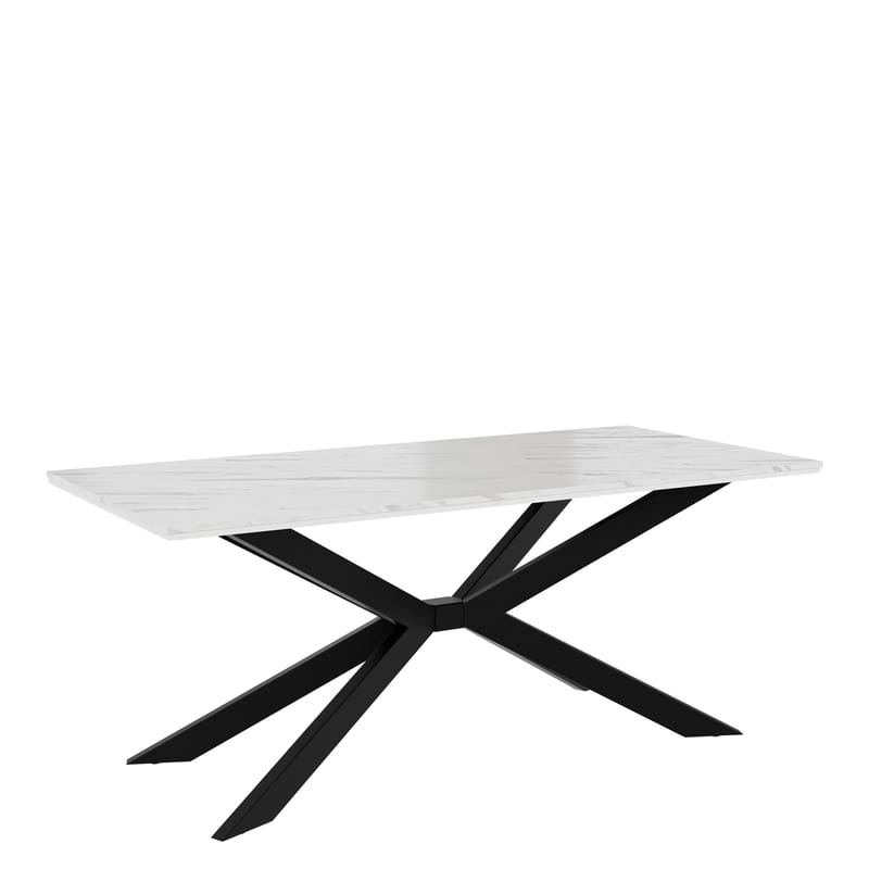 Aplung Matbord 190 cm Rektangulär - Vit/Svart - Möbler - Bord & matgrupper - Matbord & köksbord
