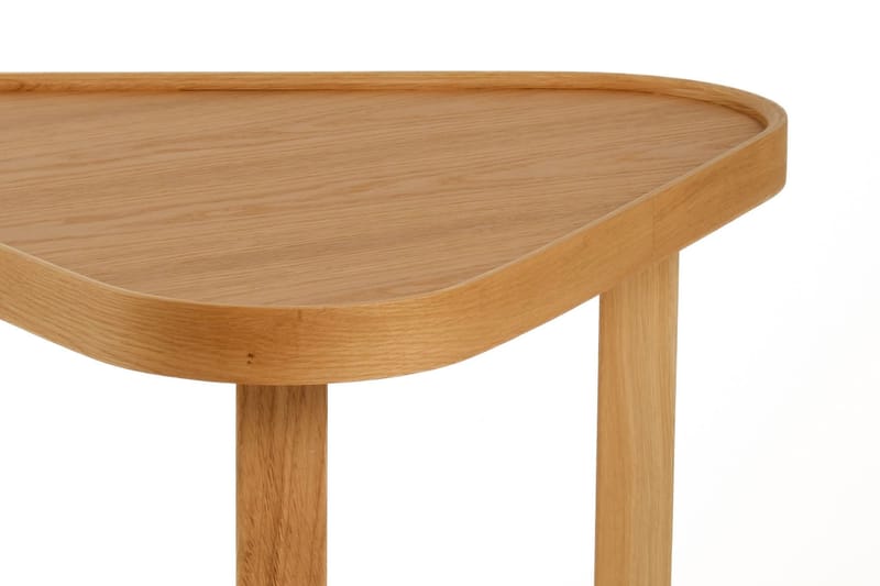 Arioch 95 cm Kvadratiskt Soffbord med Rundade Hörn i Ek - Brun - Möbler - Bord & matgrupper - Soffbord