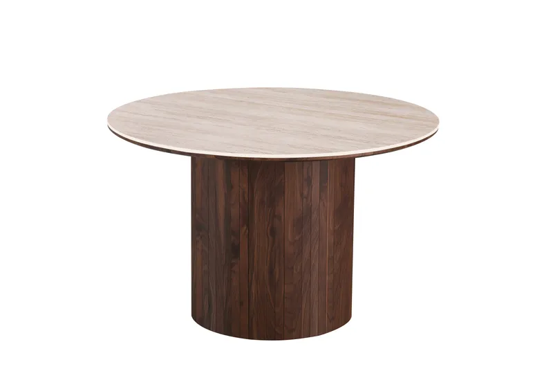 Arvo Matbord Rund 120 cm, Valnöt