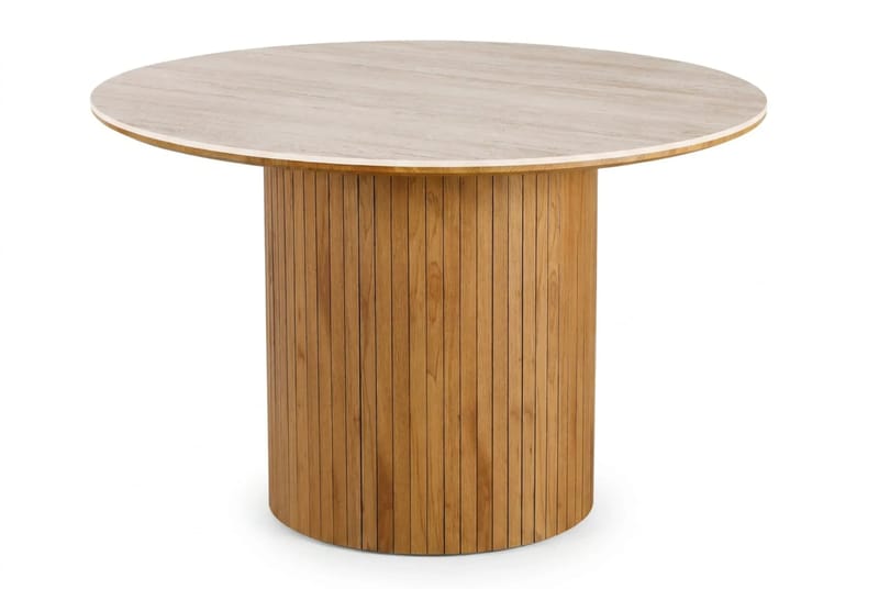 Arvo Matgrupp runt 120 cm Ek med 4 Ronja Matstolar - Ek - Möbler - Bord & matgrupper - Matgrupper